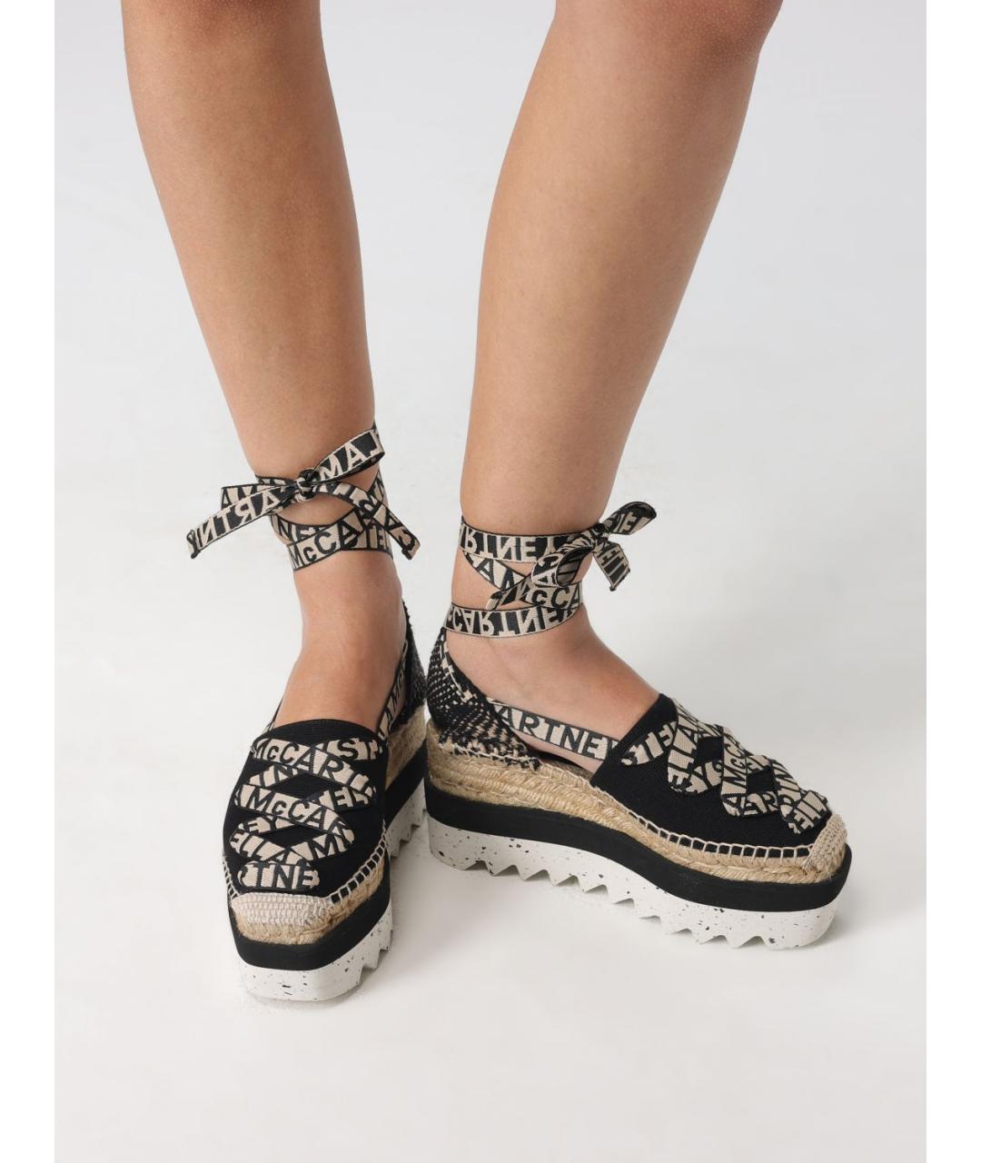 STELLA MCCARTNEY Черные текстильные эспадрильи, фото 2
