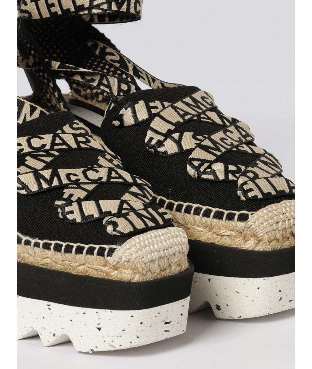 STELLA MCCARTNEY Черные текстильные эспадрильи, фото 4