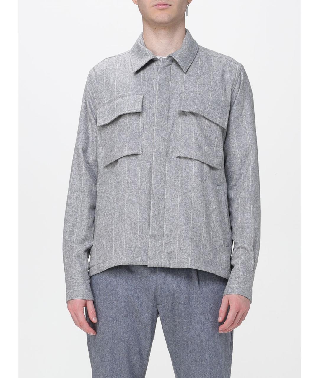 ELEVENTY Серая шерстяная куртка, фото 5