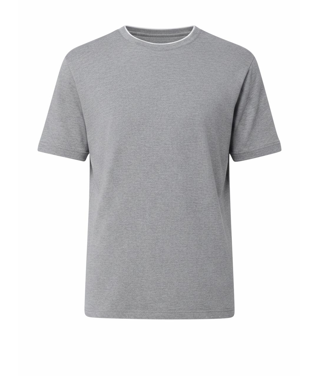 ELEVENTY Серая хлопковая футболка, фото 1