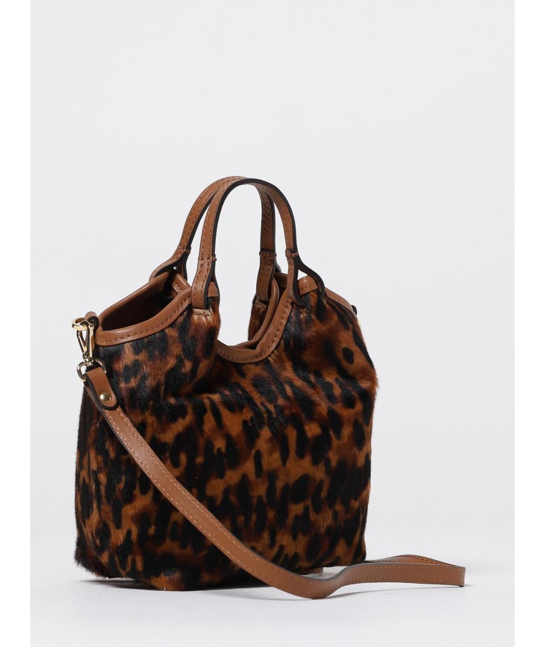 Gianni Chiarini Коричневая кожаная сумка тоут, фото 2