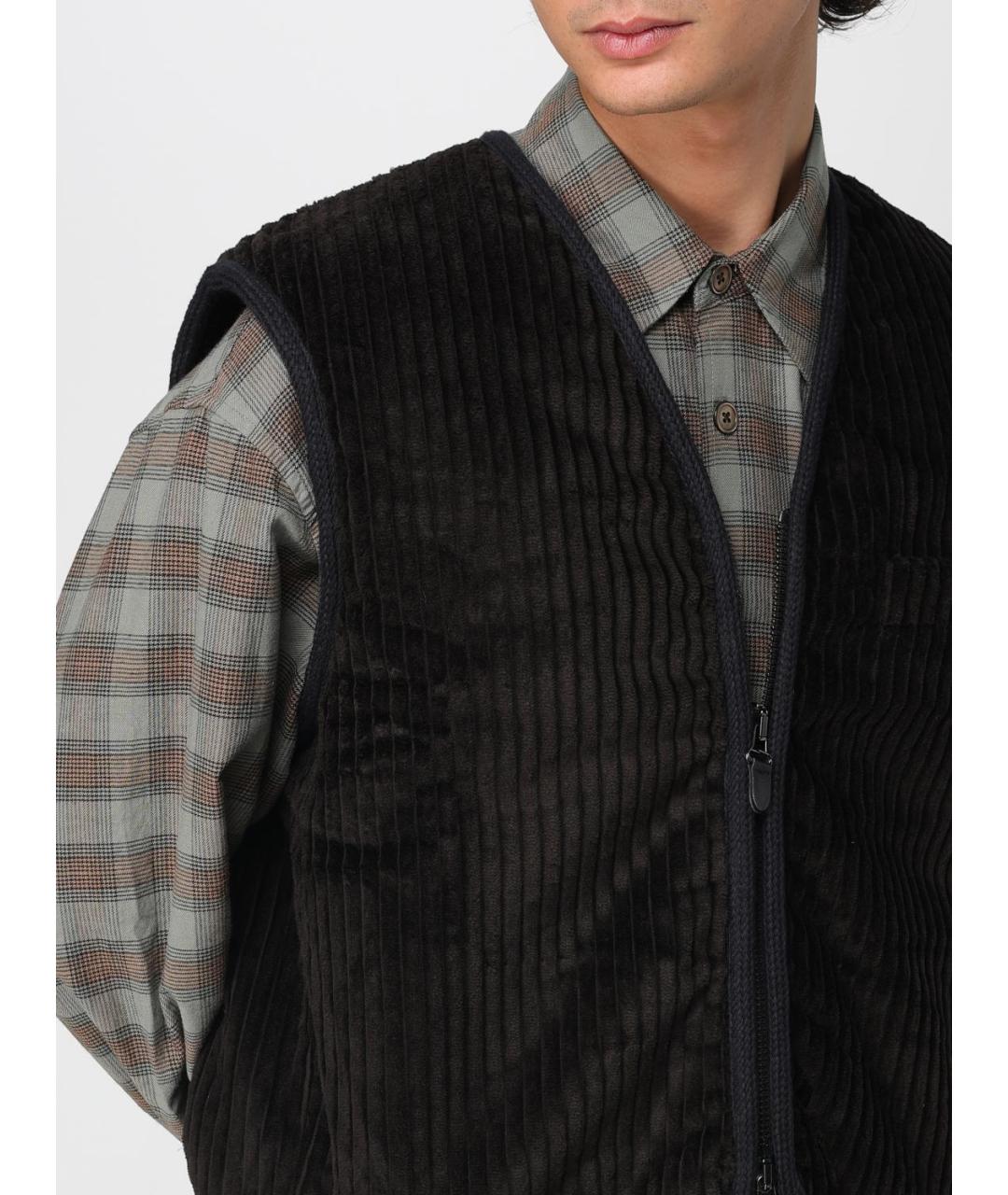 OUR LEGACY Коричневая хлопковая жилетка, фото 6