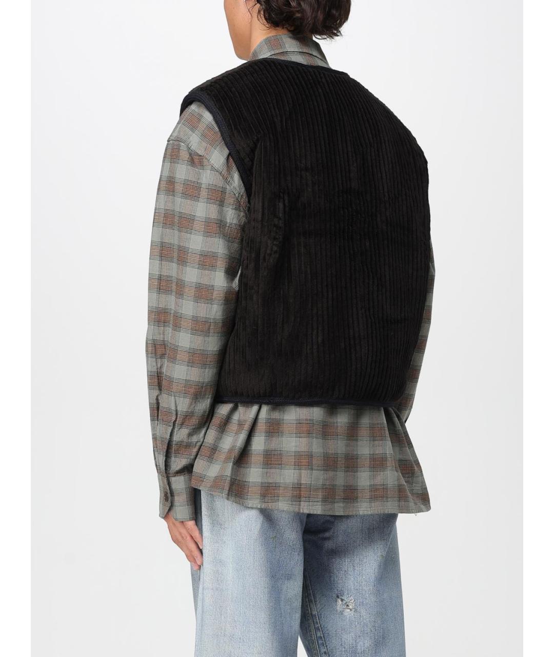 OUR LEGACY Коричневая хлопковая жилетка, фото 4