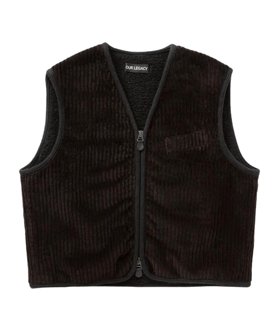 OUR LEGACY Коричневая хлопковая жилетка, фото 1