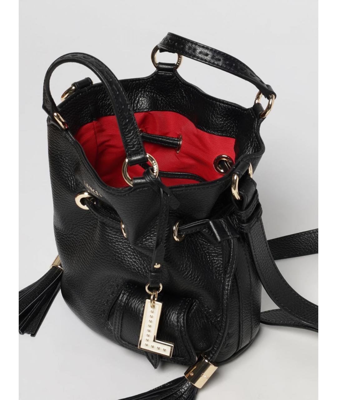 LANCEL Черная кожаная сумка тоут, фото 3