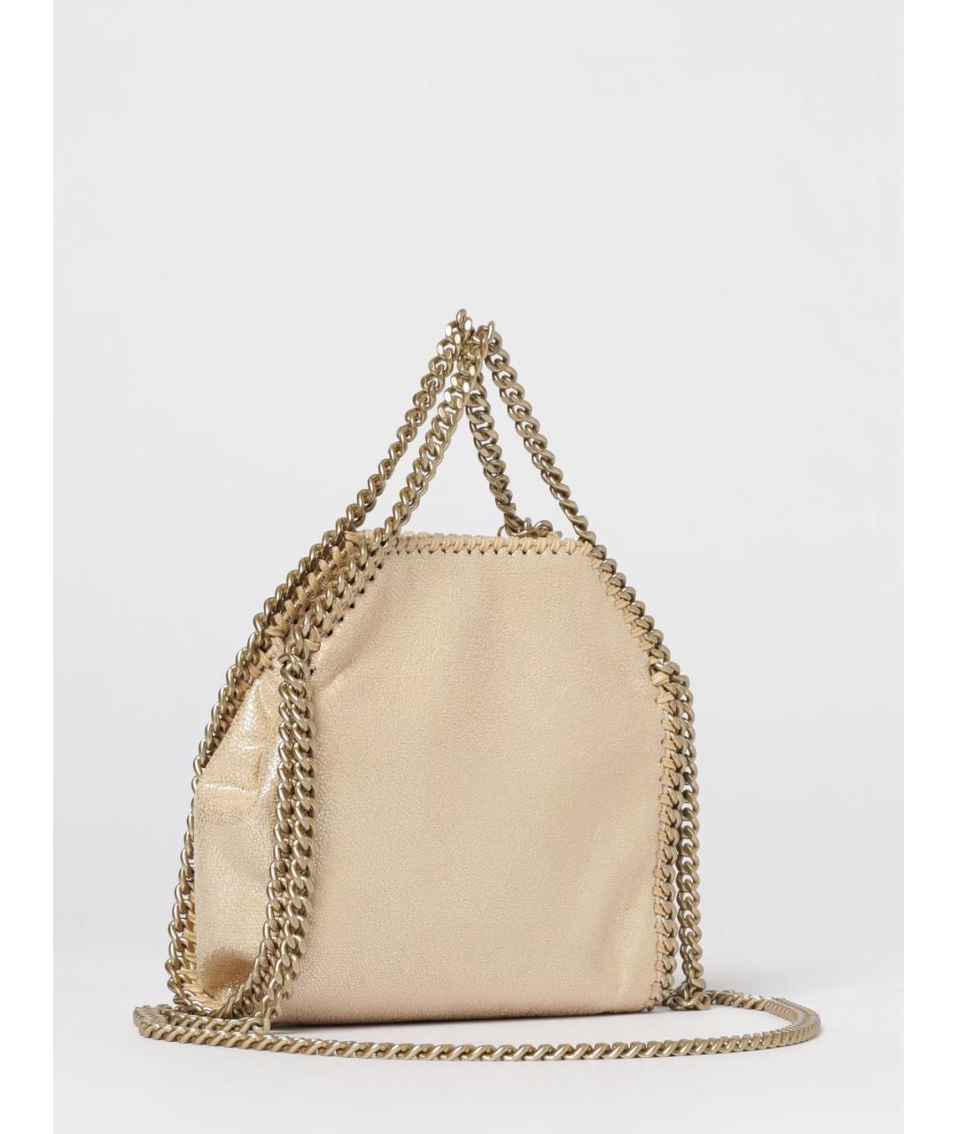 STELLA MCCARTNEY Золотая сумка тоут из искусственной кожи, фото 3