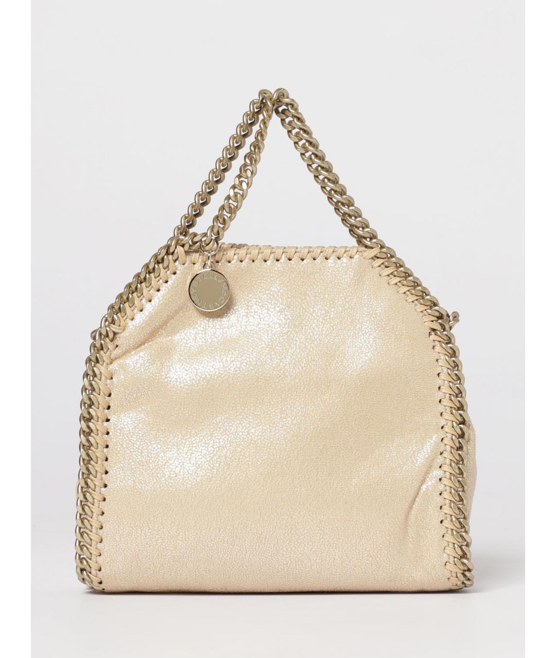 STELLA MCCARTNEY Золотая сумка тоут из искусственной кожи, фото 6