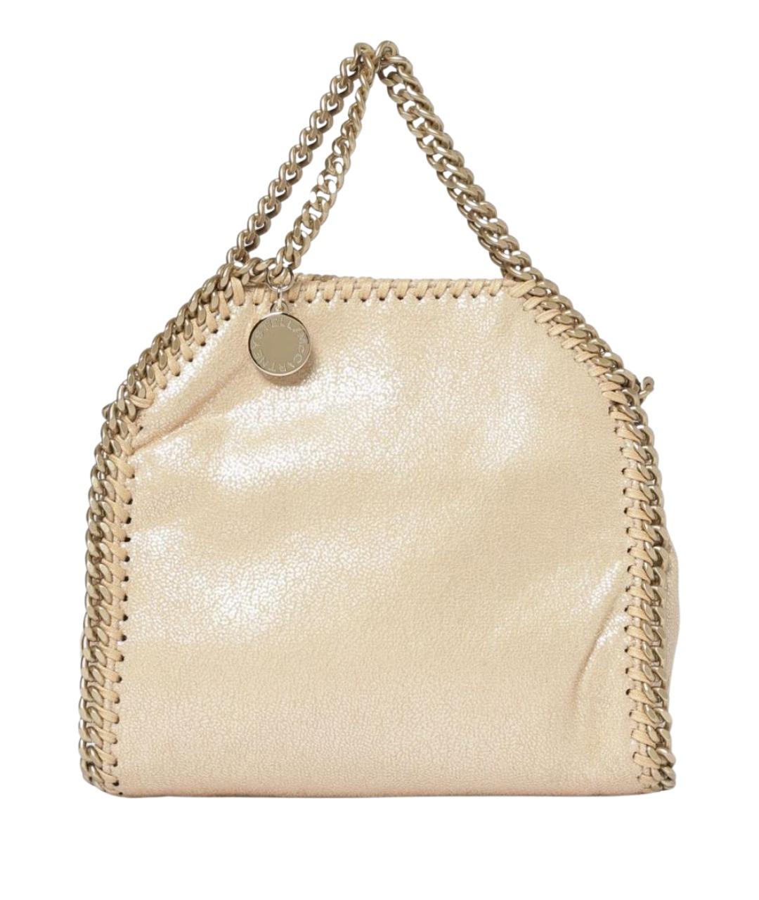 STELLA MCCARTNEY Золотая сумка тоут из искусственной кожи, фото 1
