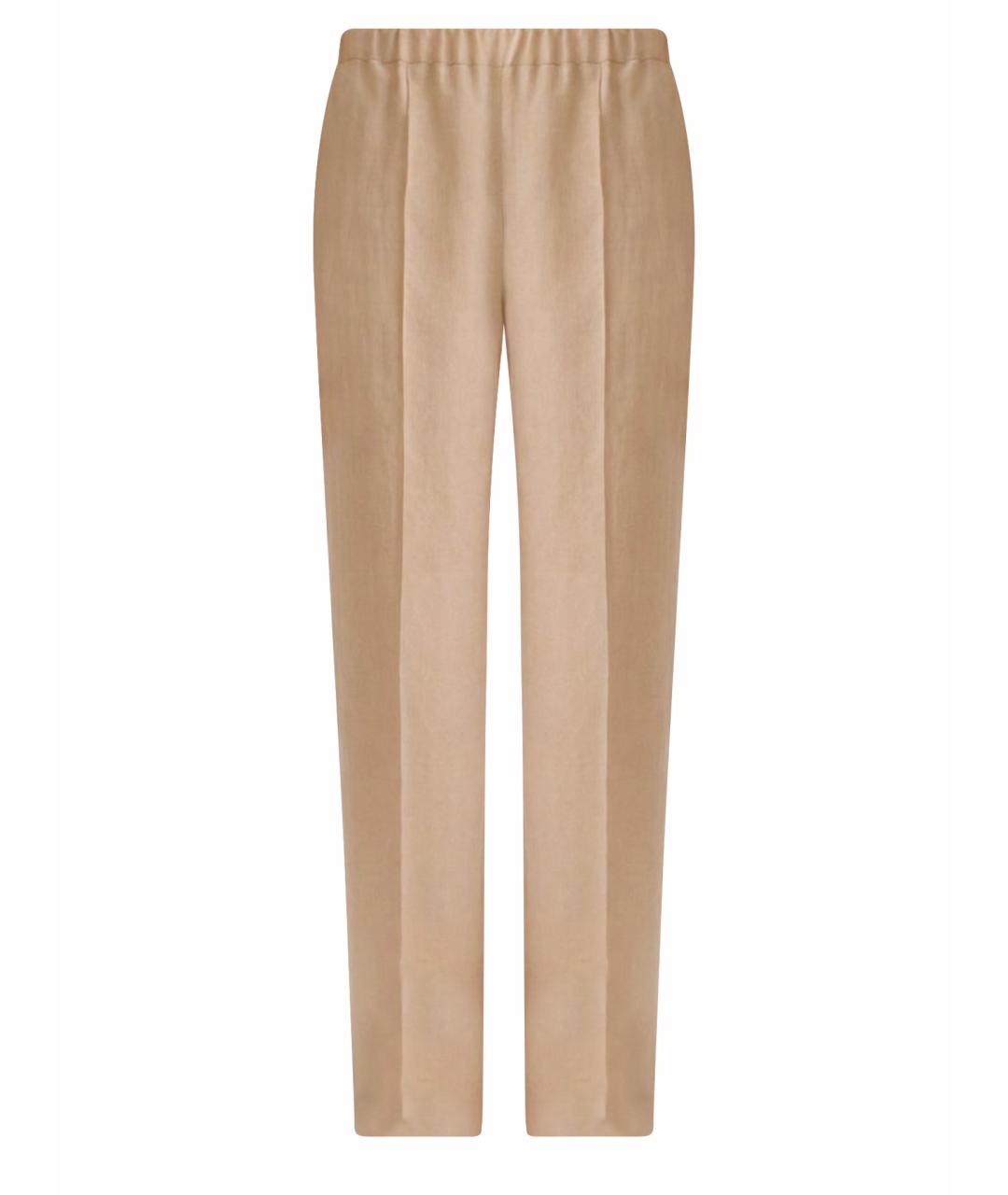 FABIANA FILIPPI Бежевые прямые брюки, фото 1
