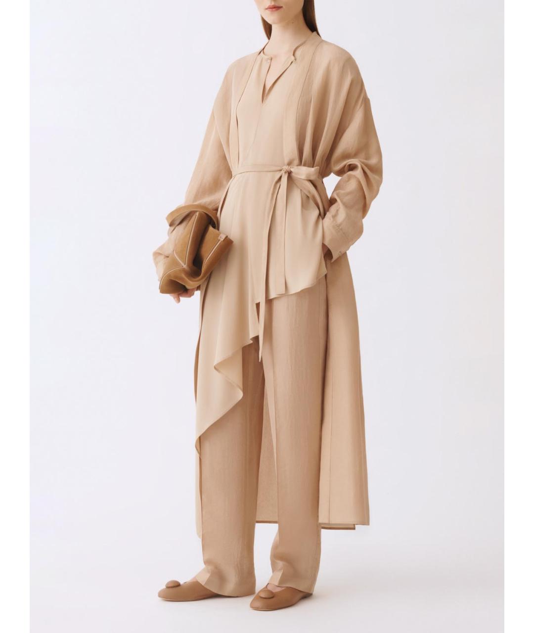 FABIANA FILIPPI Бежевые прямые брюки, фото 2