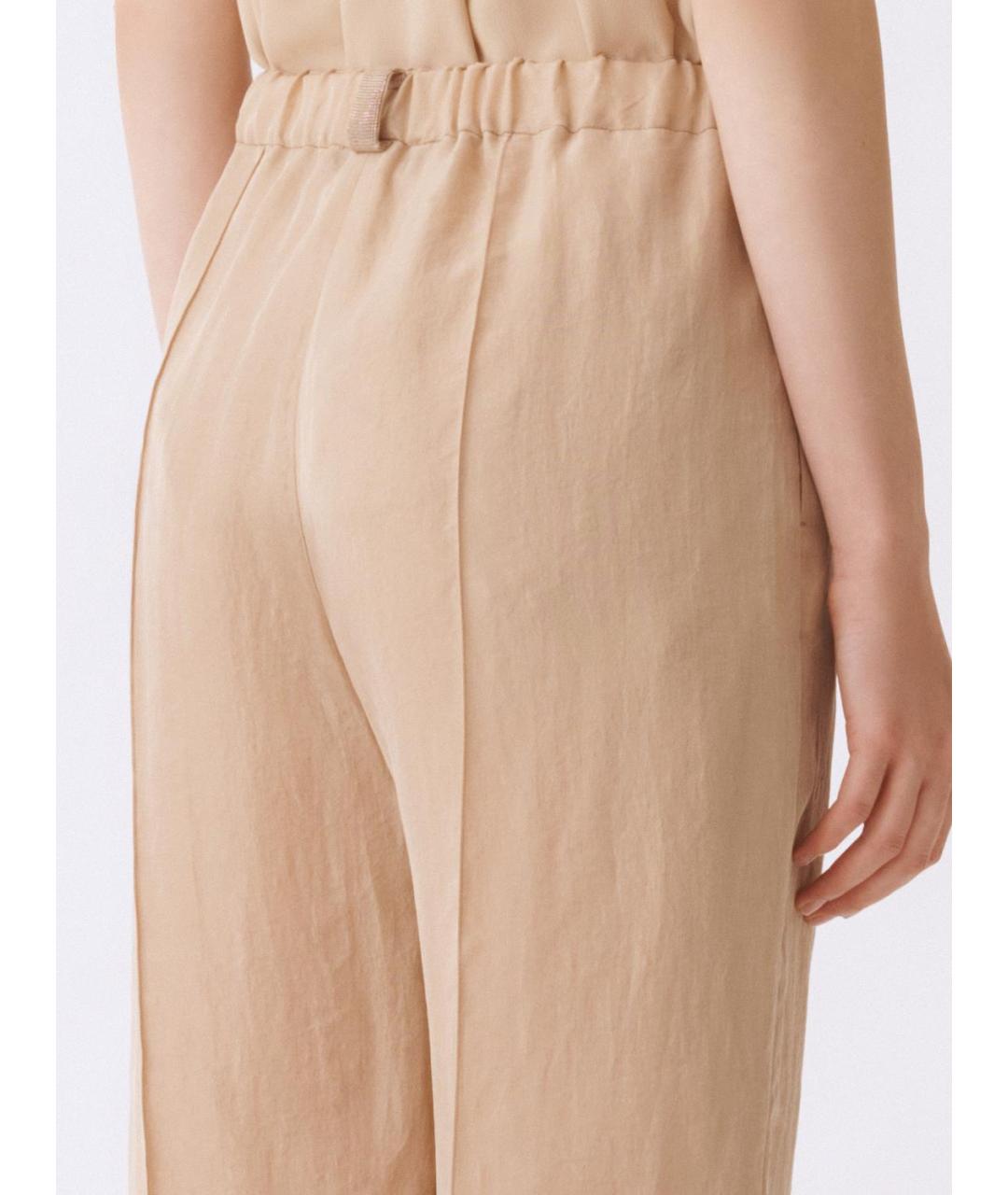 FABIANA FILIPPI Бежевые прямые брюки, фото 5