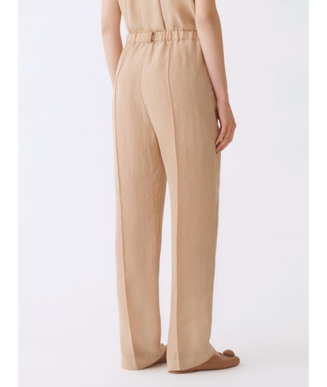 FABIANA FILIPPI Бежевые прямые брюки, фото 4