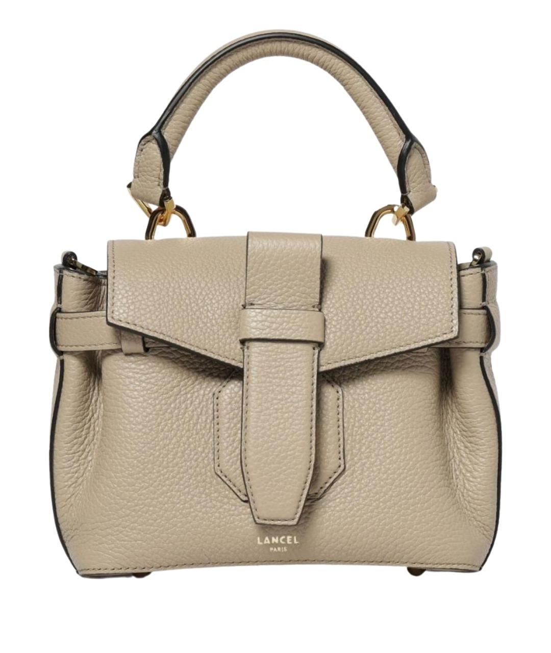 LANCEL Серая кожаная сумка тоут, фото 1