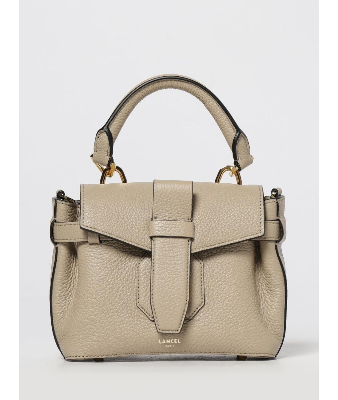 LANCEL Серая кожаная сумка тоут, фото 4