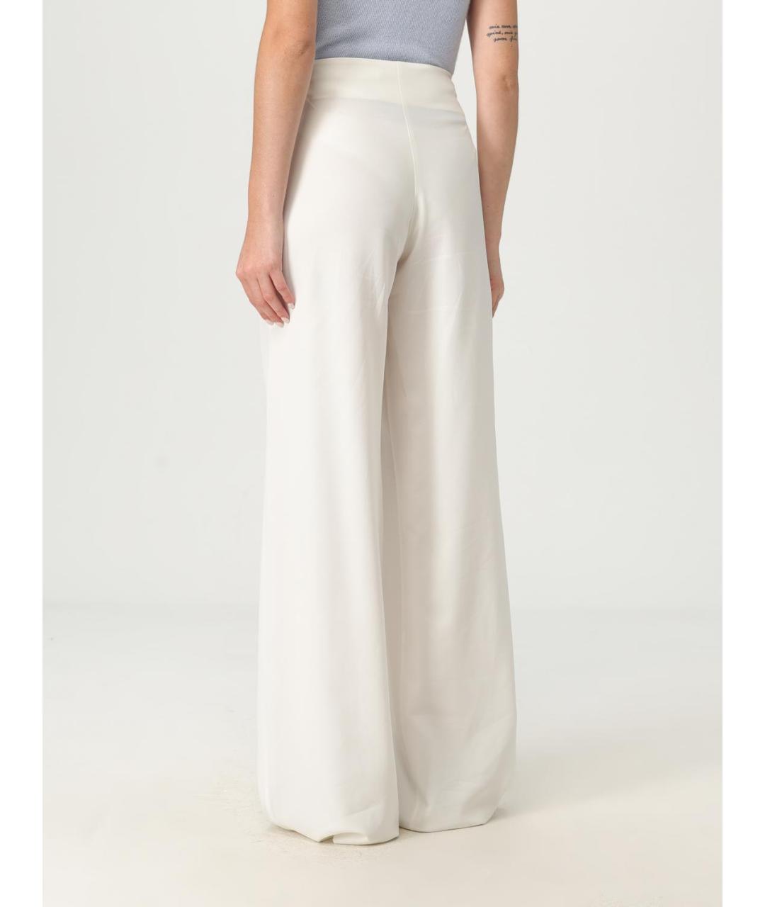 ERMANNO SCERVINO Белые вискозные брюки широкие, фото 3