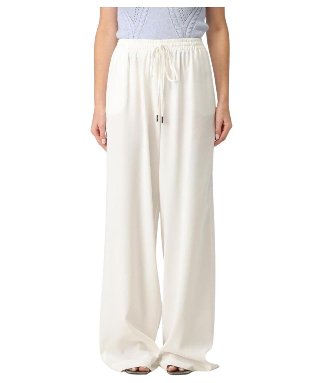 ERMANNO SCERVINO Белые вискозные брюки широкие, фото 1