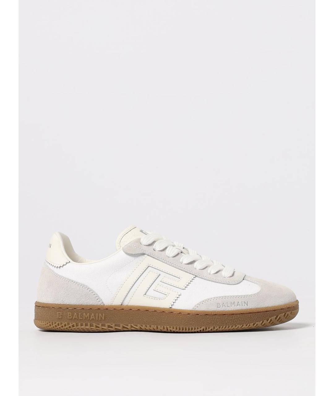 BALMAIN Белые кожаные кеды, фото 5