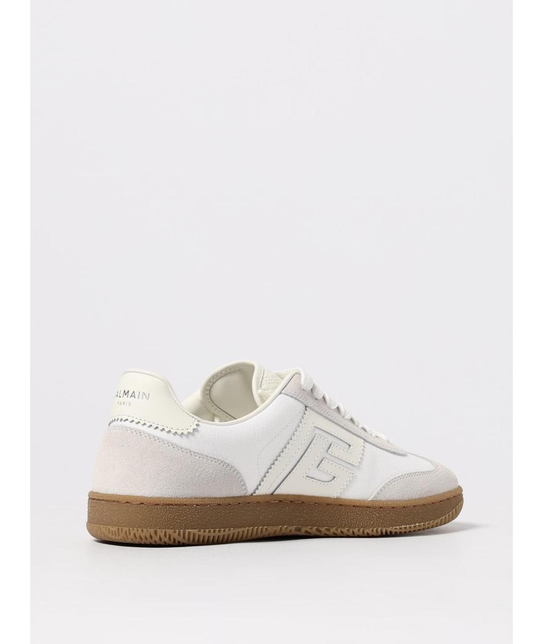 BALMAIN Белые кожаные кеды, фото 3