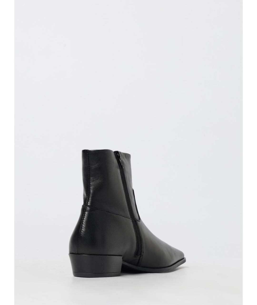 COPENHAGEN Черные кожаные ботильоны, фото 3