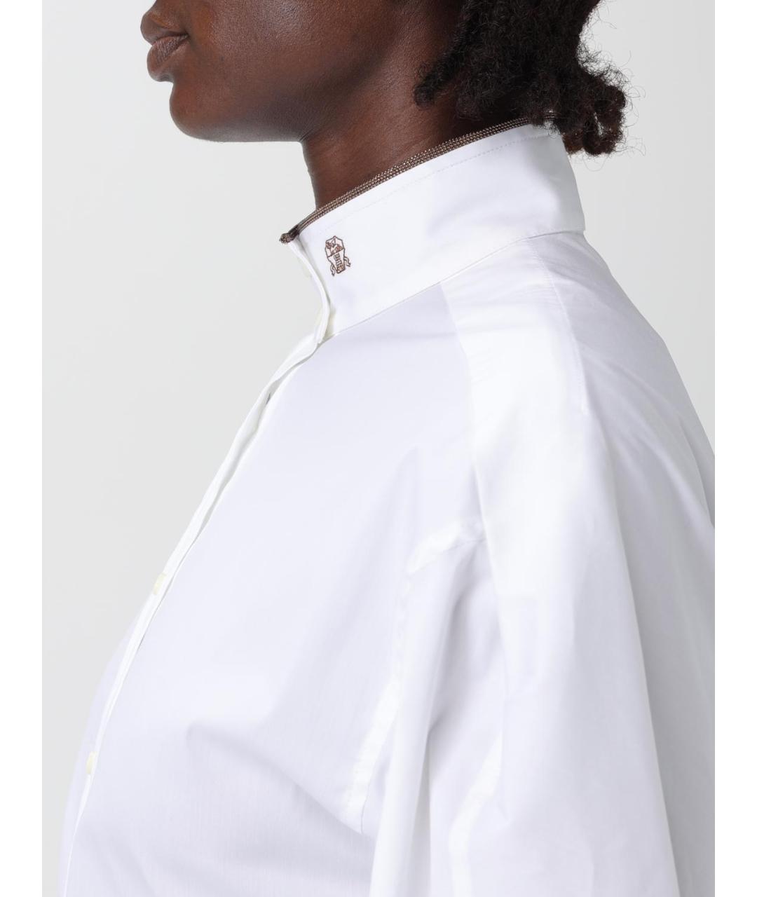 BRUNELLO CUCINELLI Белая рубашка, фото 6
