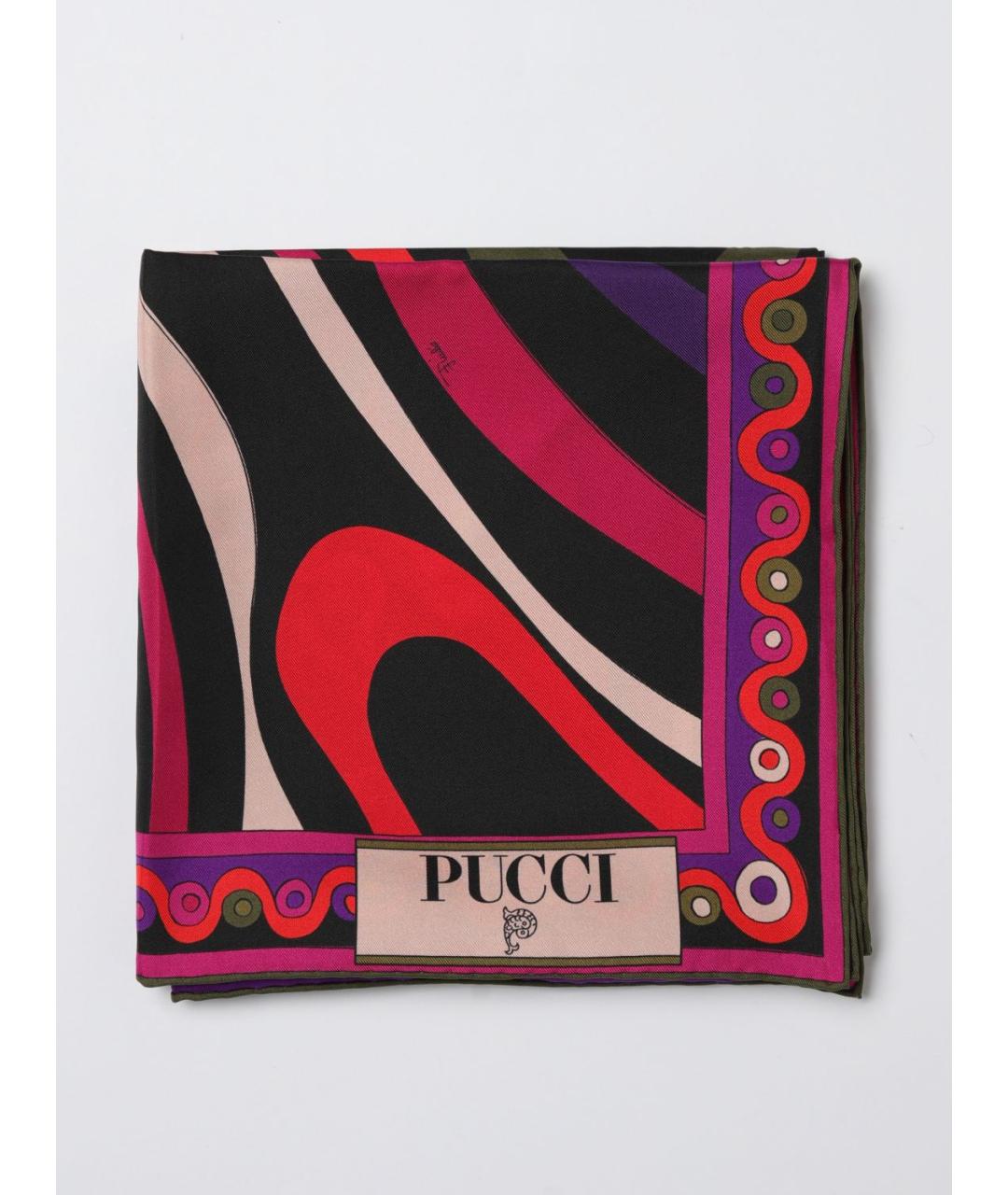 PUCCI Мульти шелковый шарф, фото 5