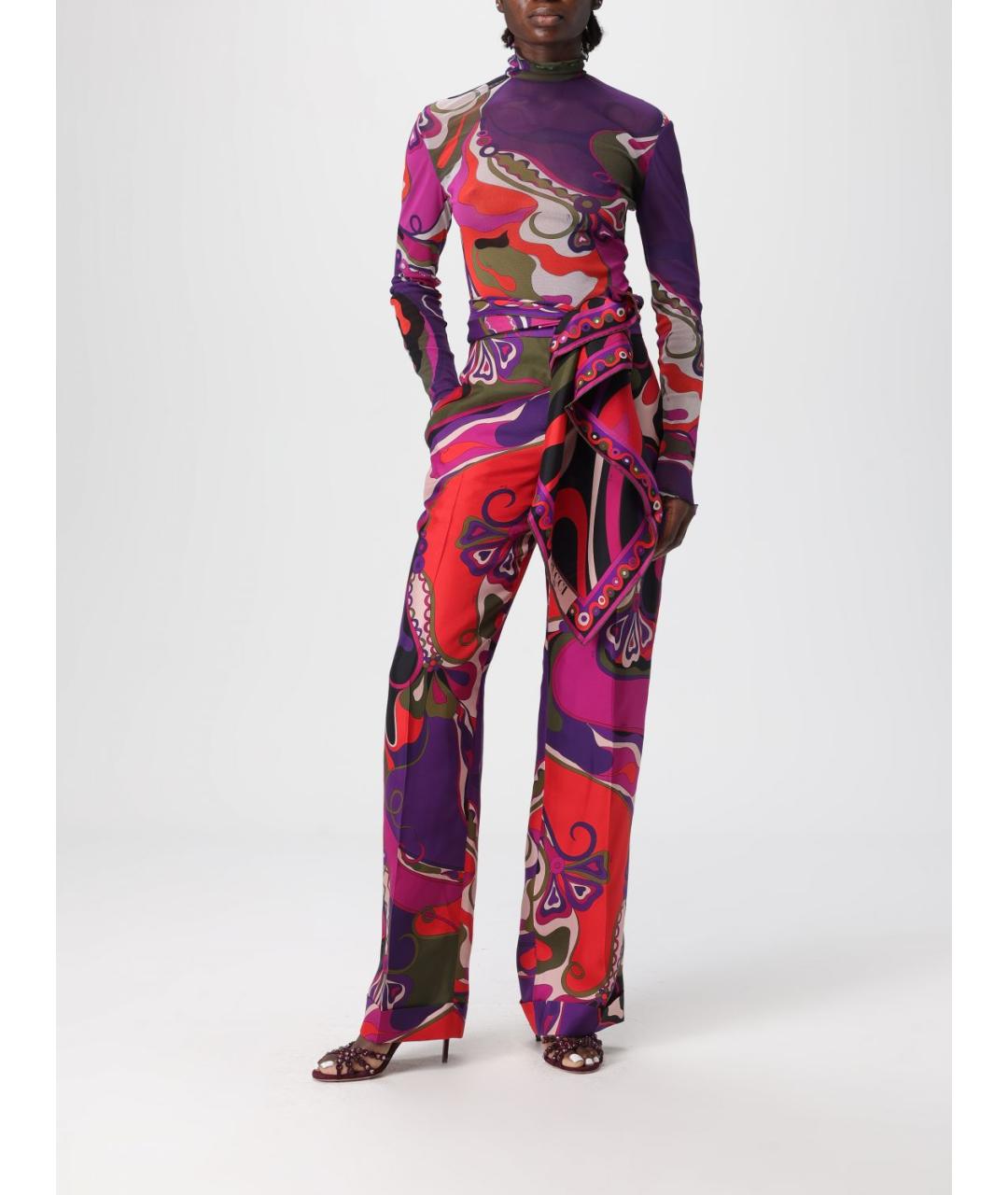 PUCCI Мульти шелковый шарф, фото 4