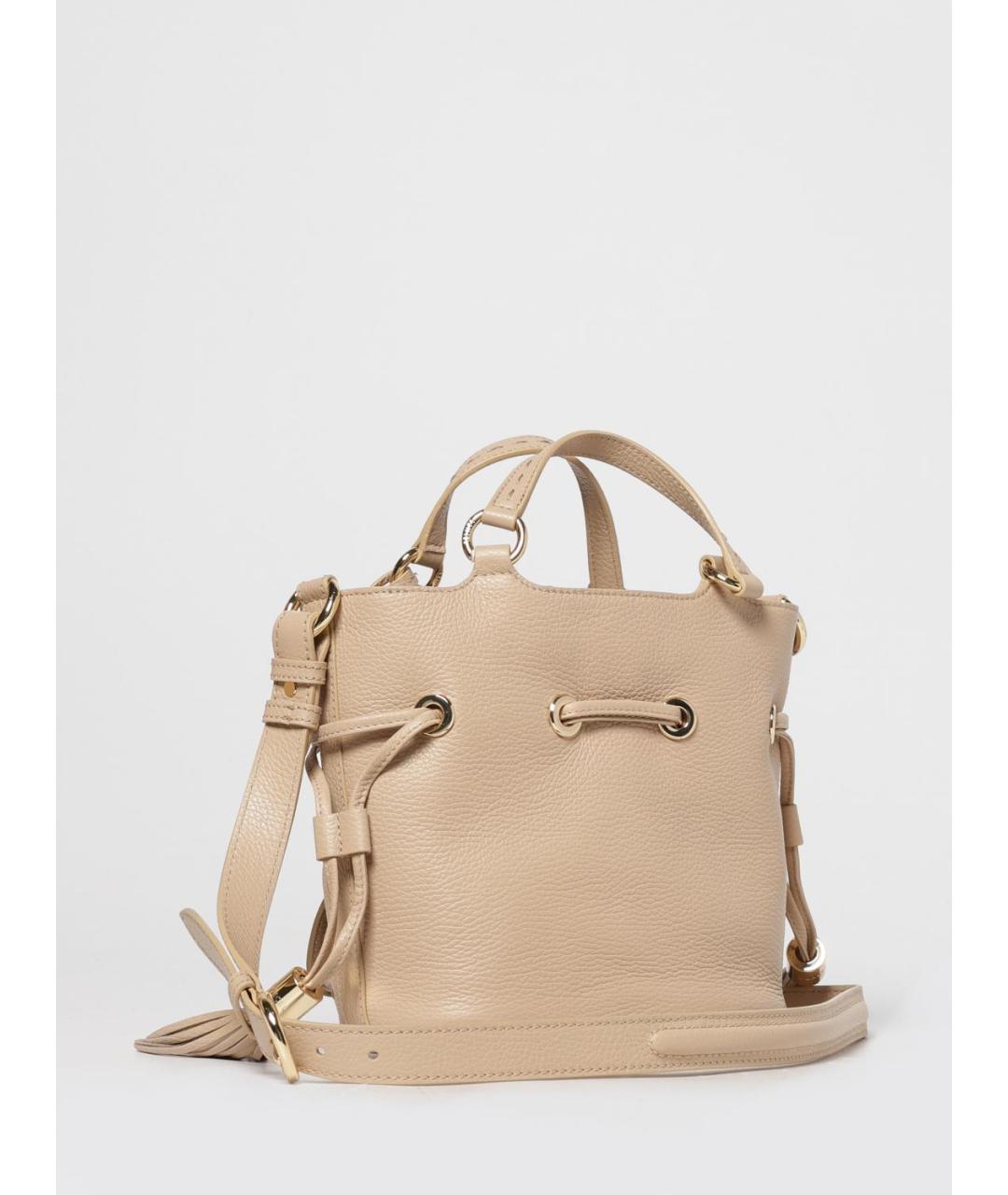 LANCEL Бежевая кожаная сумка тоут, фото 2