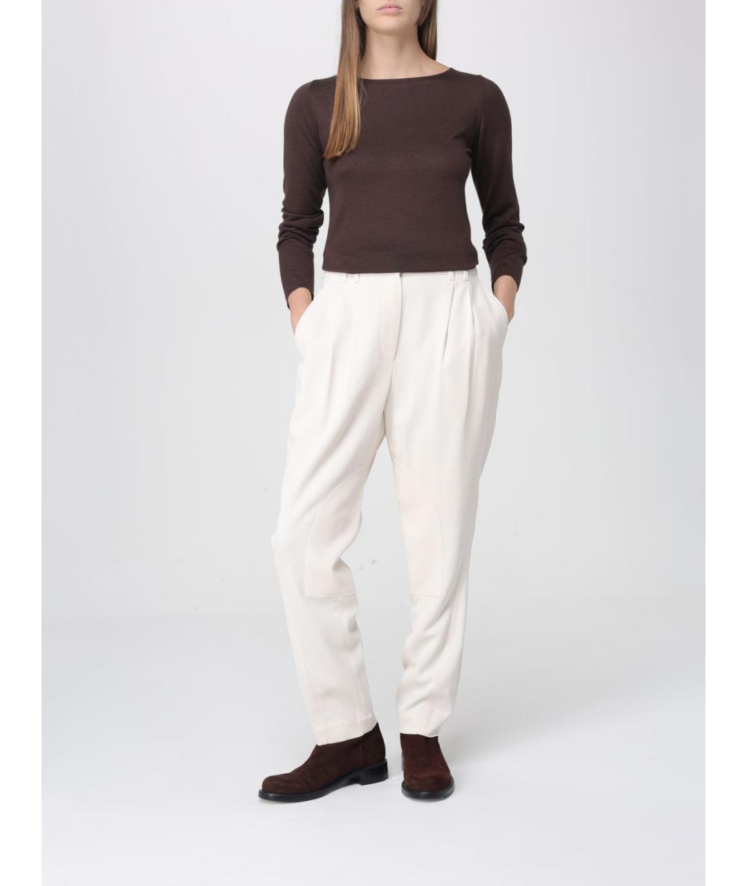 BRUNELLO CUCINELLI Бежевые прямые брюки, фото 2