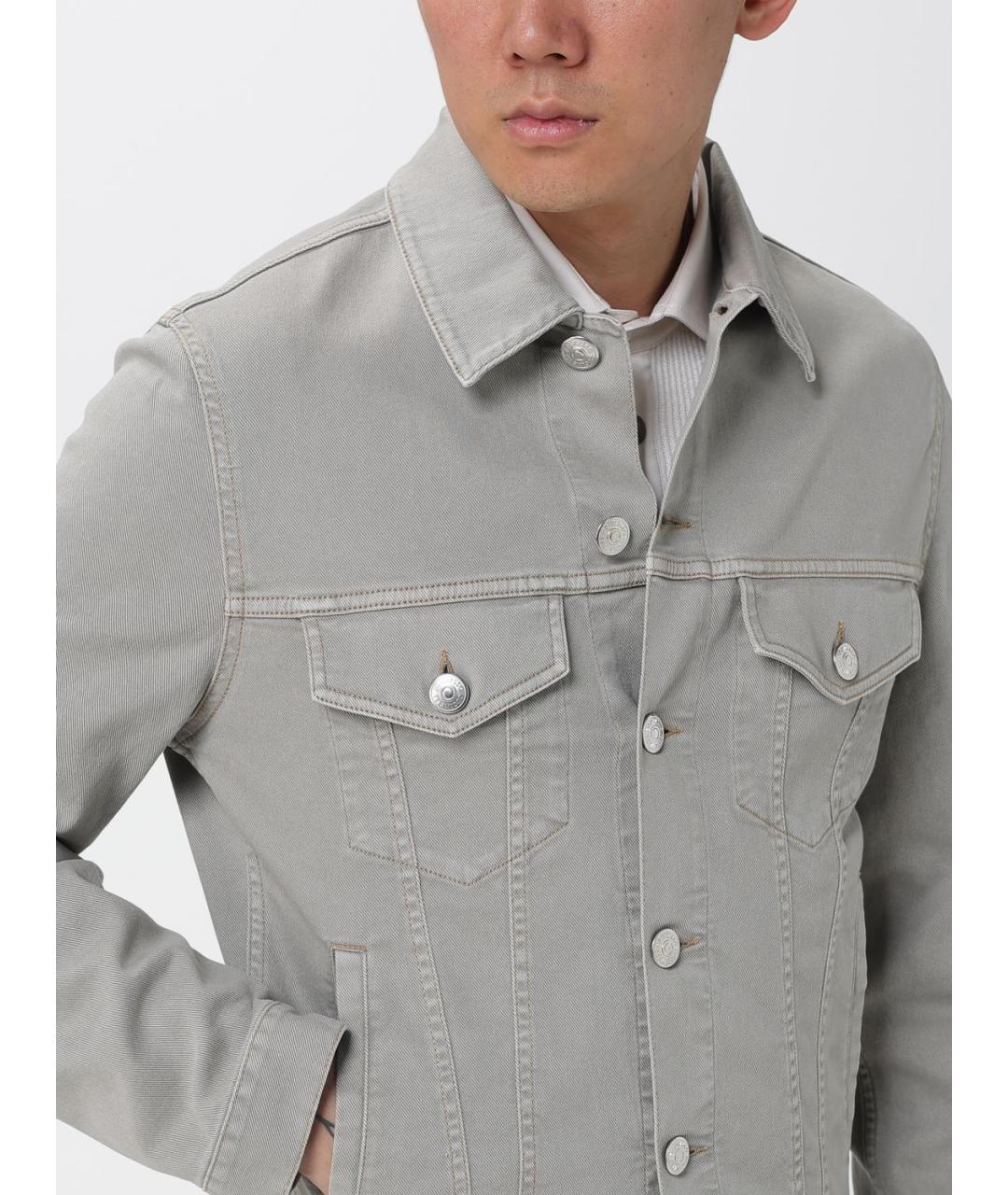 BRUNELLO CUCINELLI Серая хлопковая куртка, фото 6