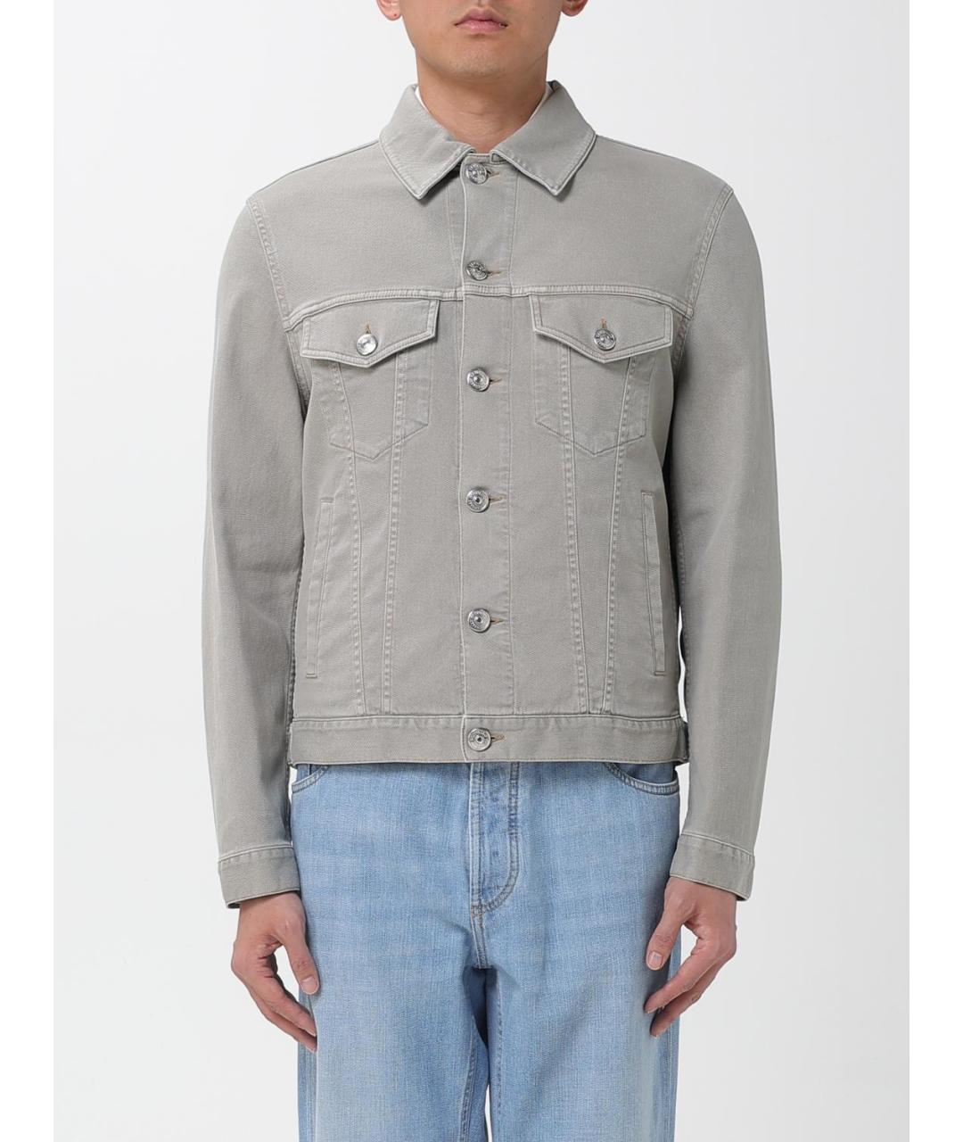 BRUNELLO CUCINELLI Серая хлопковая куртка, фото 2