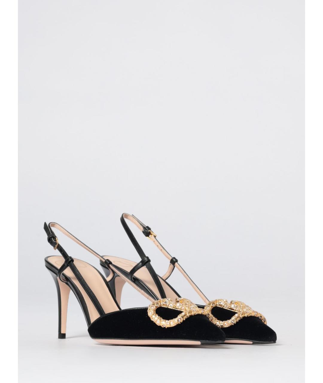 VALENTINO Черные кожаные туфли, фото 2