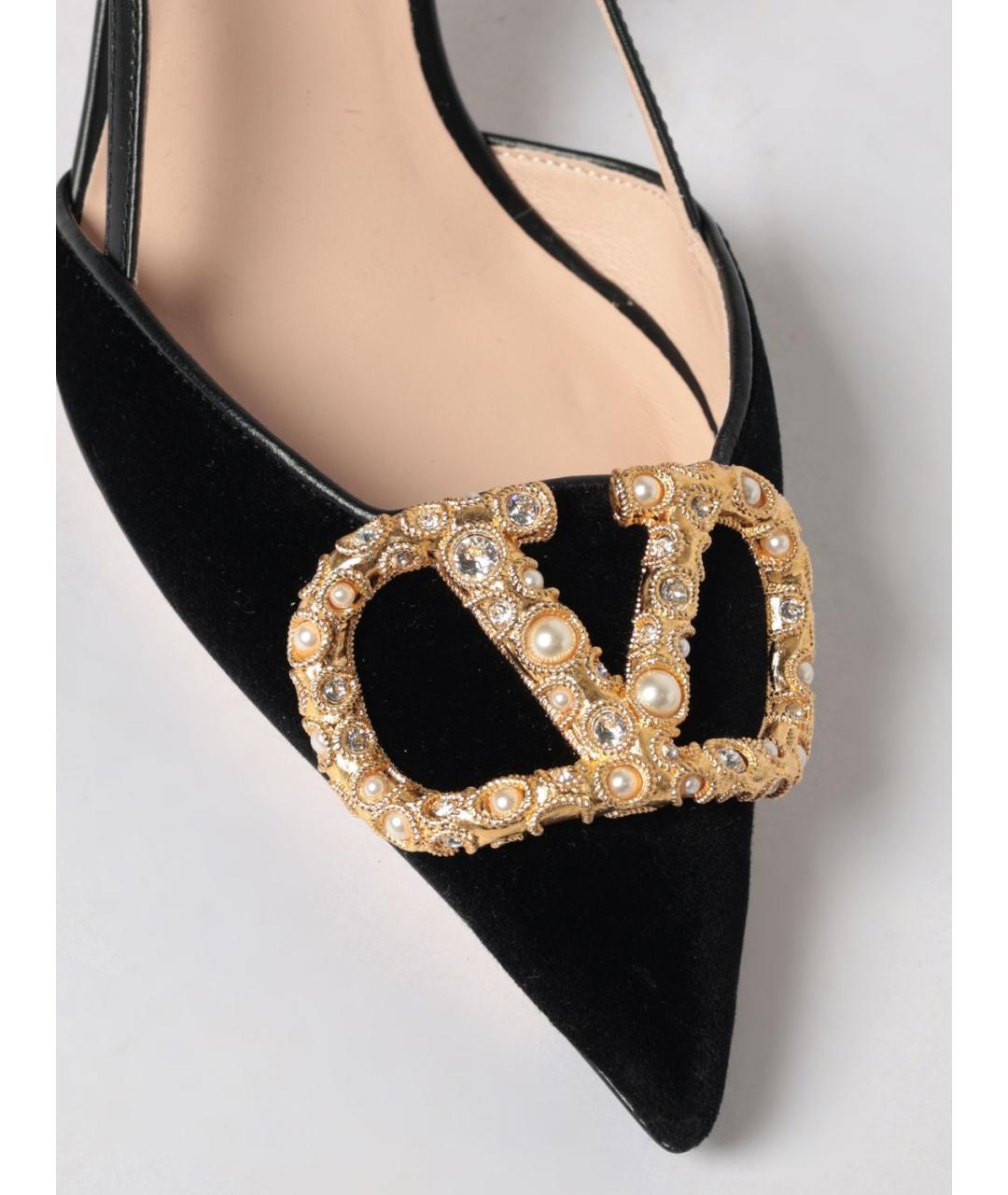 VALENTINO Черные кожаные туфли, фото 4