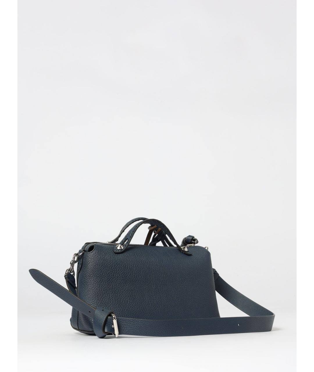 FENDI Синяя кожаная сумка через плечо, фото 3