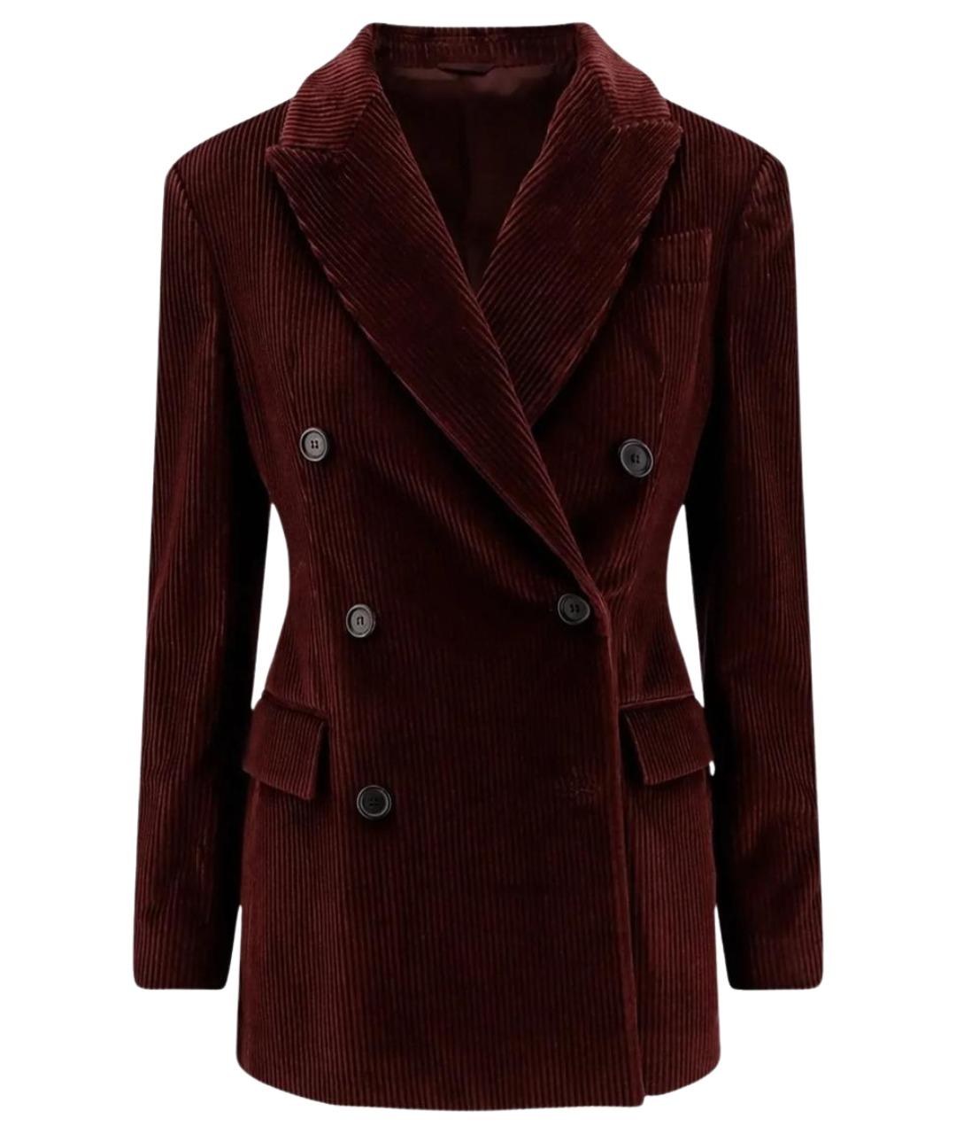 BRUNELLO CUCINELLI Бордовая хлопковая куртка, фото 1