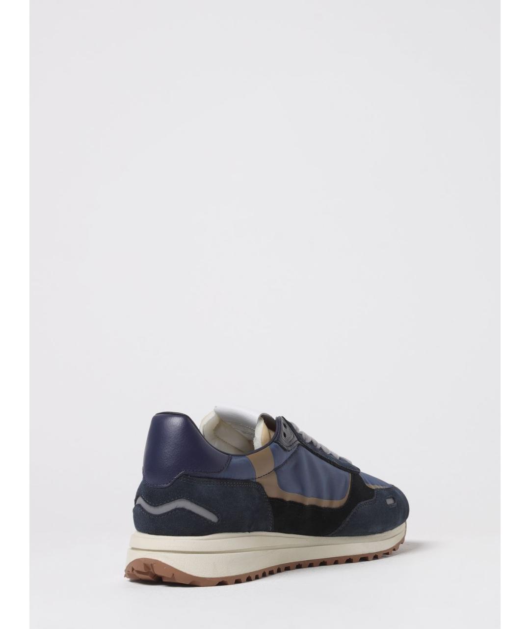 WOOLRICH Синие текстильные низкие кроссовки / кеды, фото 3