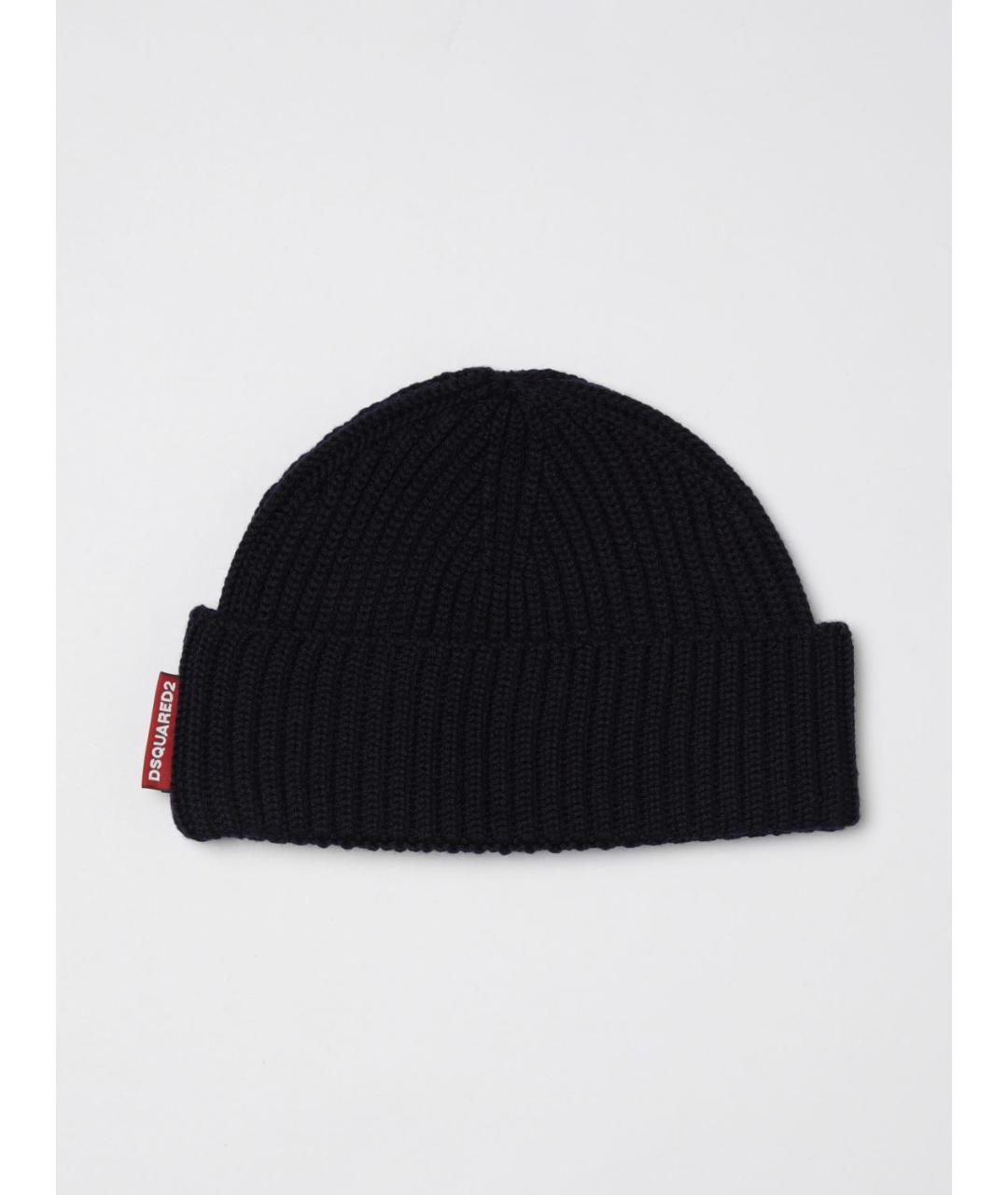 DSQUARED2 Синий шерстяной шарф, фото 4