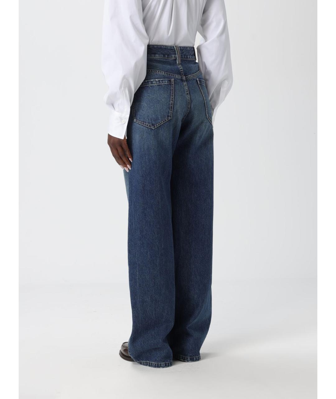 BRUNELLO CUCINELLI Синие прямые джинсы, фото 3