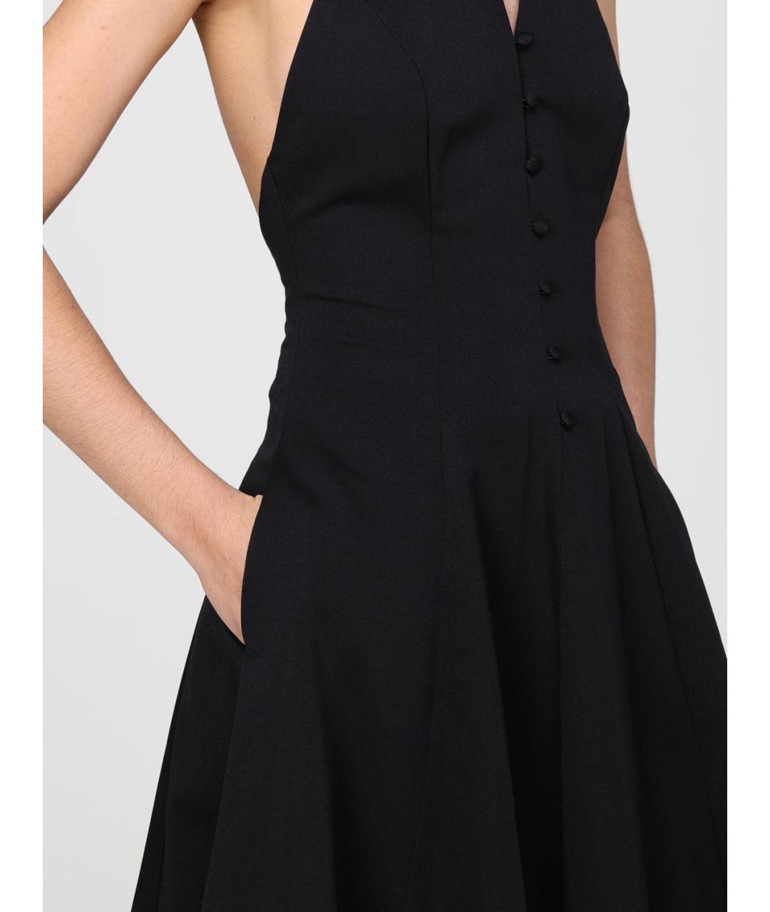 STAUD Черное хлопковое платье, фото 4