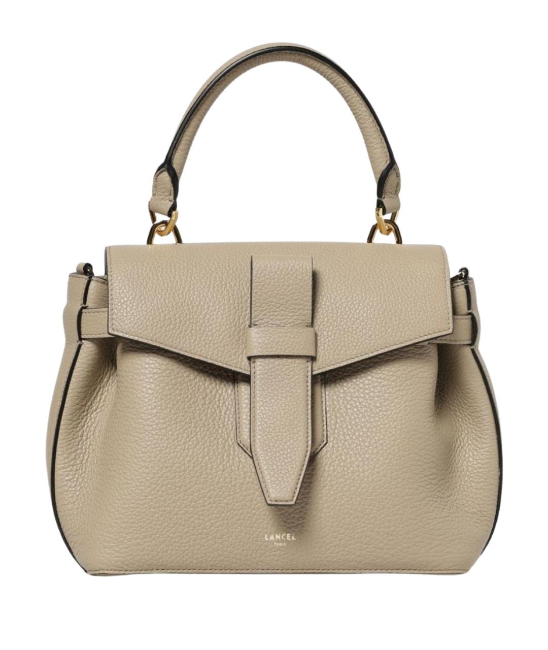 LANCEL Серая кожаная сумка тоут, фото 1
