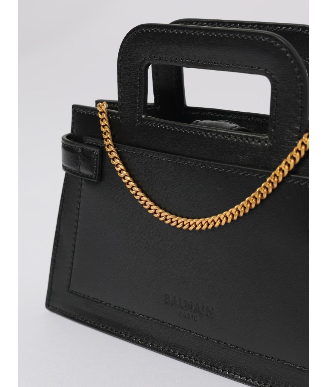 BALMAIN Черная хлопковая сумка с короткими ручками, фото 3