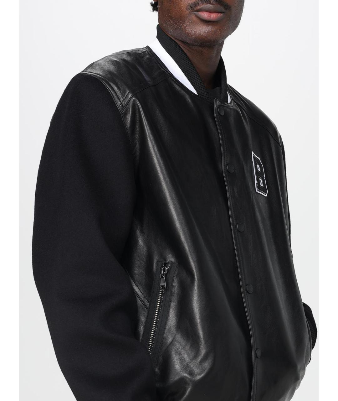 BALMAIN Черная кожаная куртка, фото 5