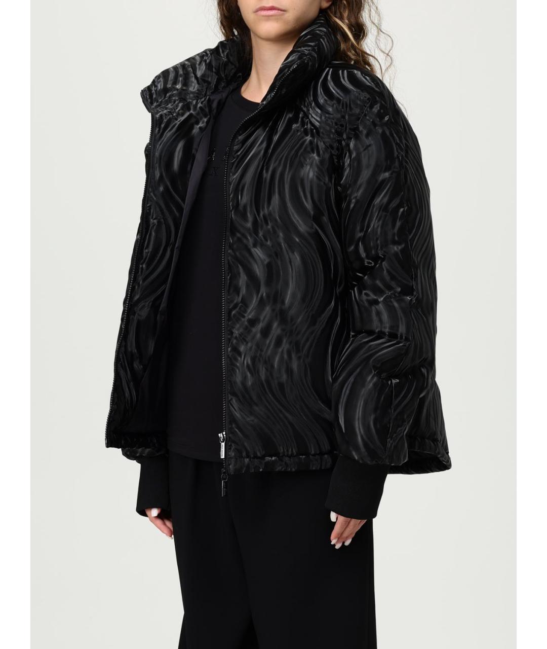 ARMANI EXCHANGE Черный полиэстеровый пуховик, фото 4