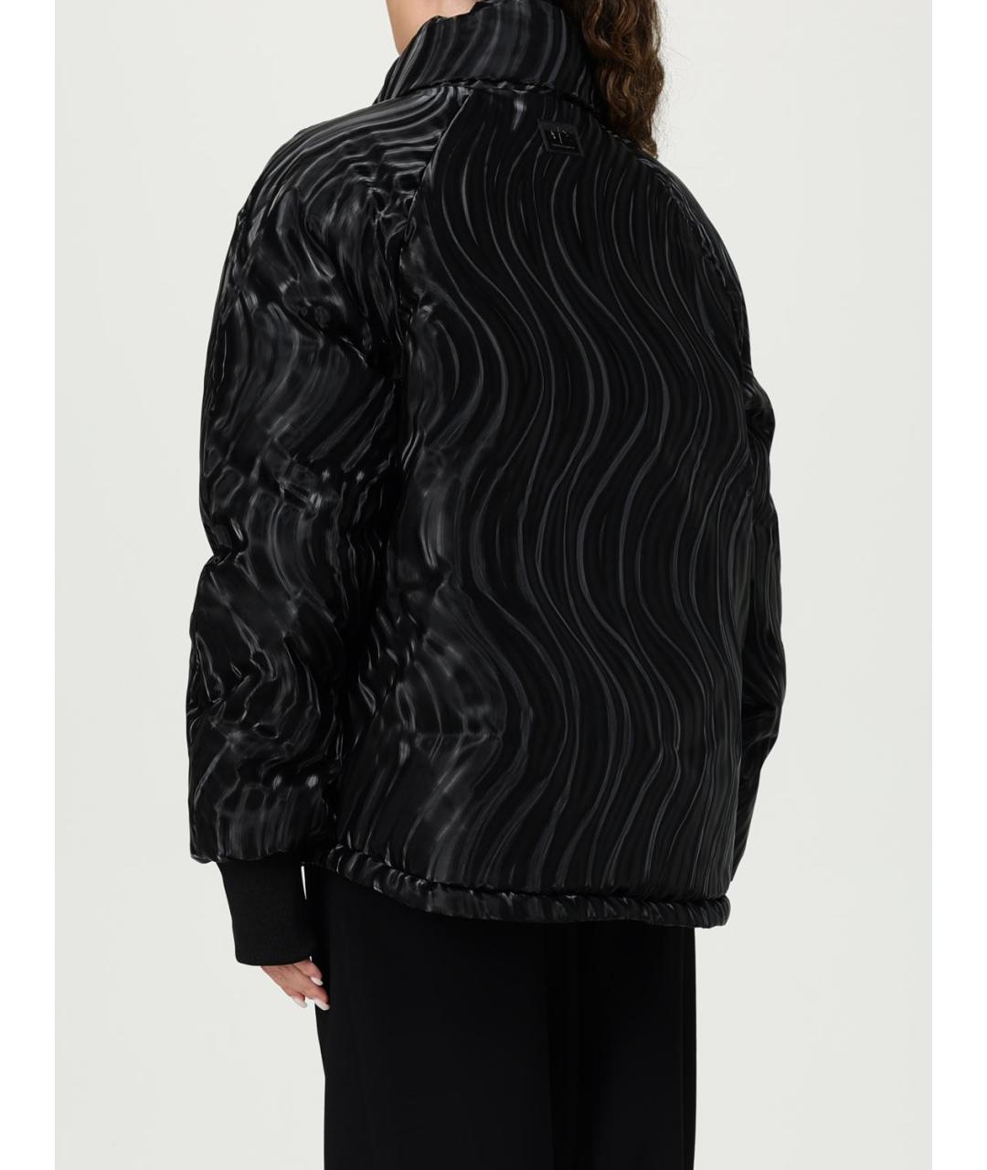 ARMANI EXCHANGE Черный полиэстеровый пуховик, фото 3