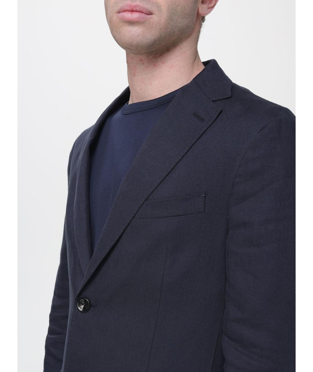 AGNONA Синий вискозный пиджак, фото 5