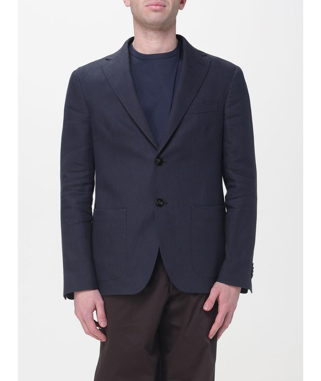 AGNONA Синий вискозный пиджак, фото 6