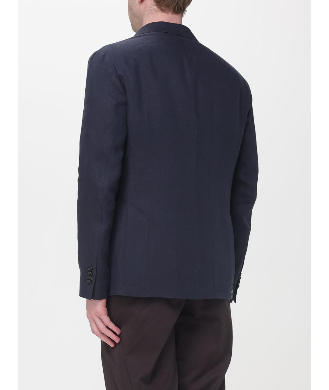 AGNONA Синий вискозный пиджак, фото 3