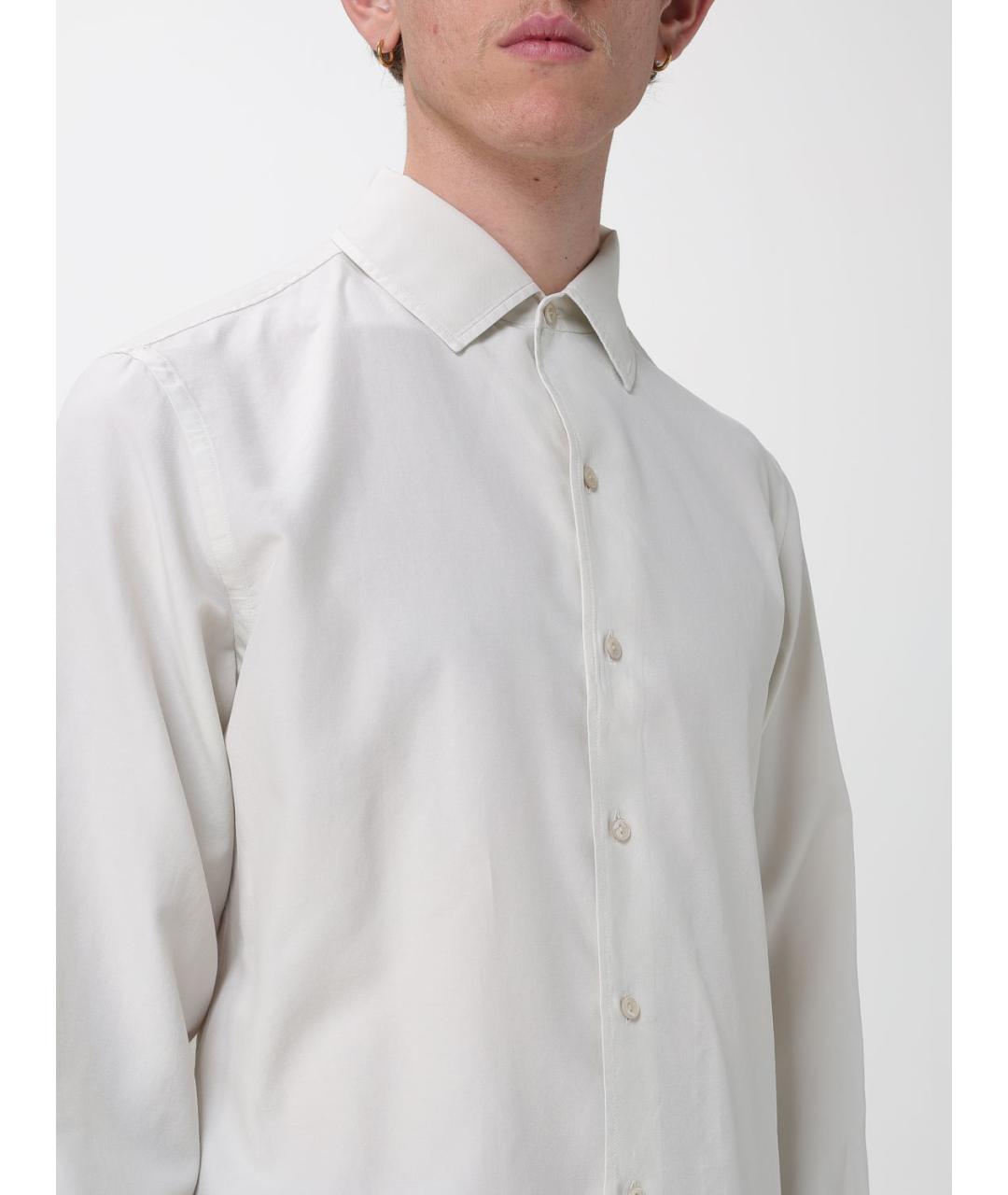 AGNONA Серая хлопковая кэжуал рубашка, фото 5