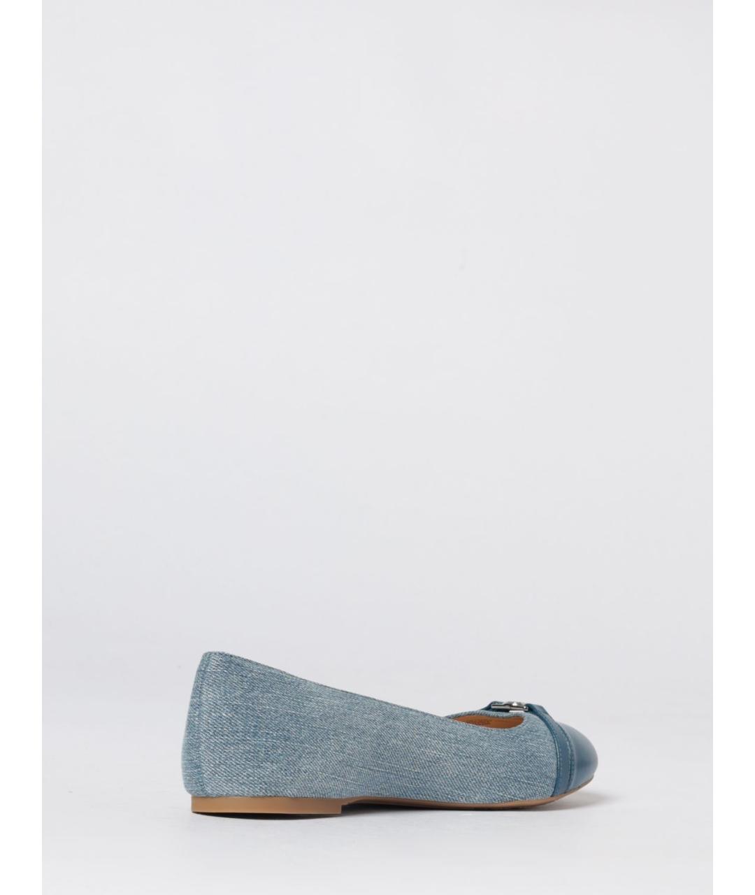MICHAEL KORS Синие текстильные балетки, фото 3