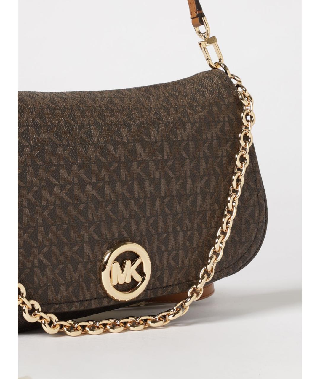 MICHAEL KORS Коричневая сумка через плечо, фото 3