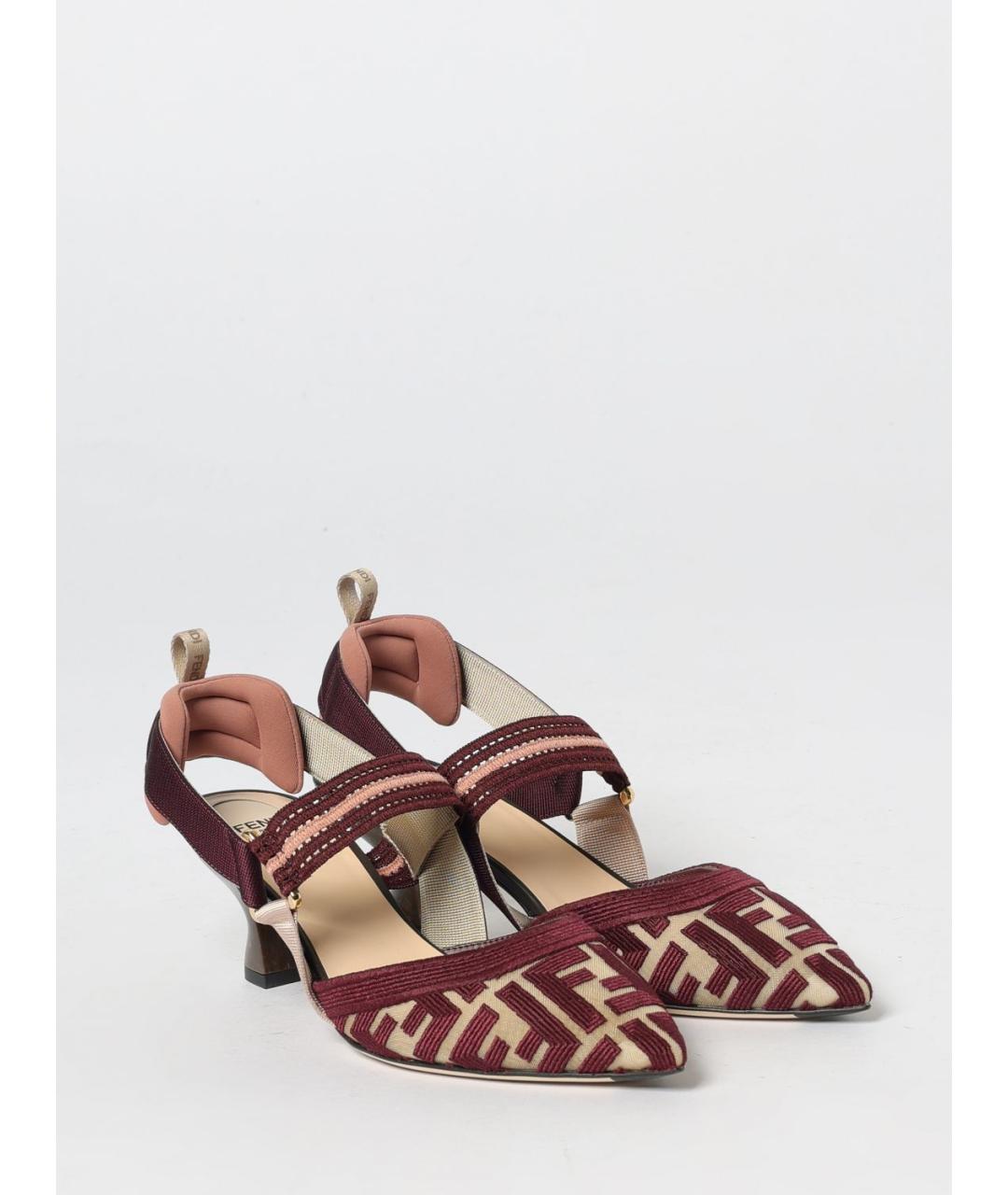 FENDI Красные туфли, фото 2